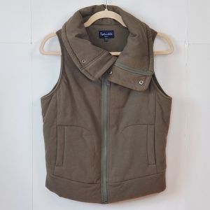 Anthropologie Splendid Bridger Green Zip Up Vest